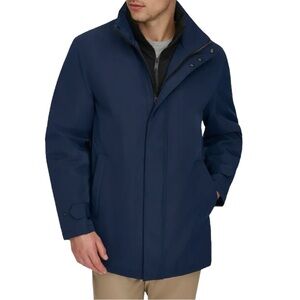 Dockers NWT Men’s Navy Flex Tech Commuter Coat ‎ Sz L